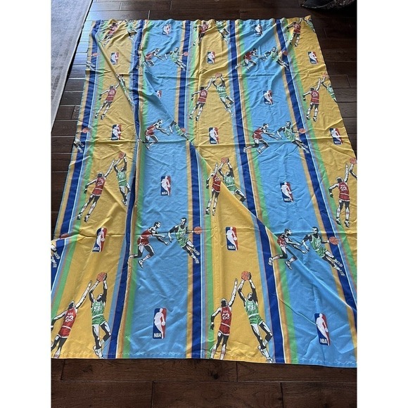 Vintage Bibb NBA Fitted And Flat Twin Sheet Basketball - Picture 1 of 5